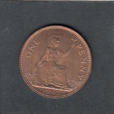 Beschrijving: 1 Penny  ELIZABETH II  